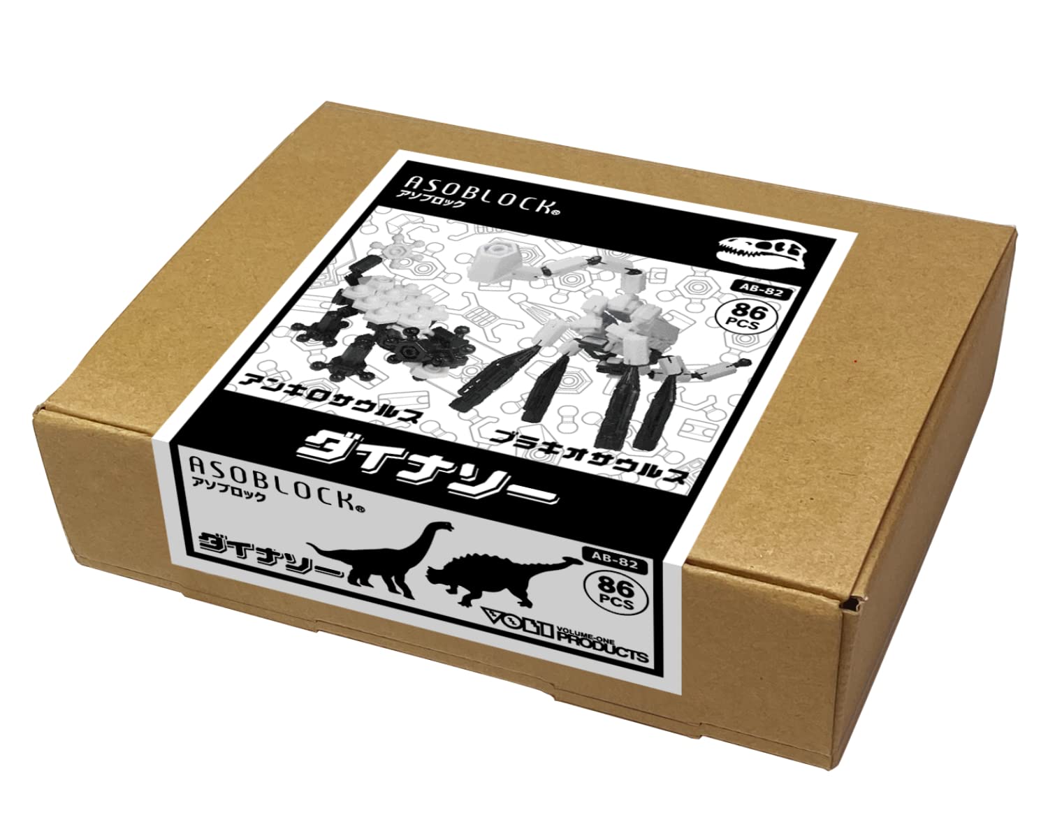 Amazon.co.jp: アソブロック (ASOBLOCK) ダイナソー ブロック玩具